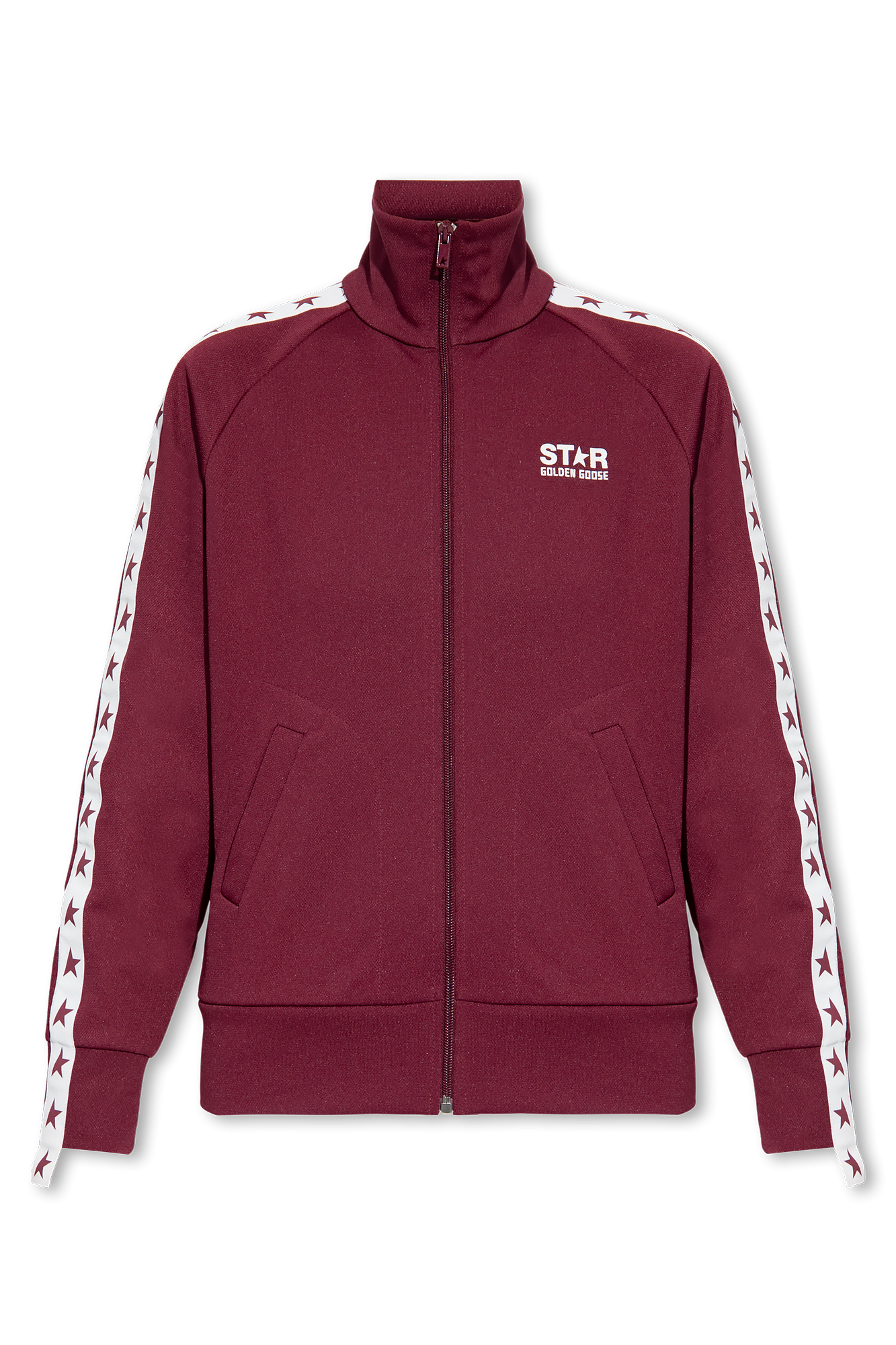 up sweatshirt Golden Goose - Burgundy Zip - Head to happy